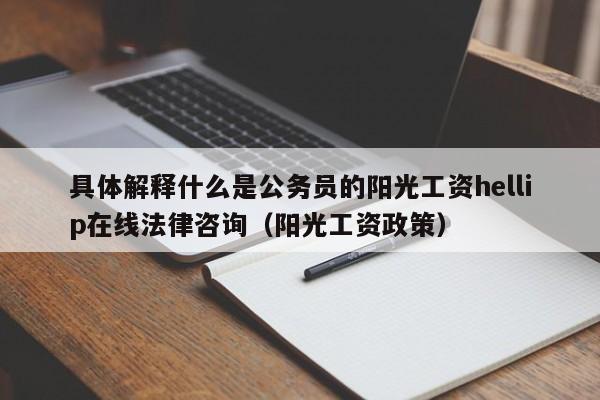具体解释什么是公务员的阳光工资hellip在线法律咨询（阳光工资政策）